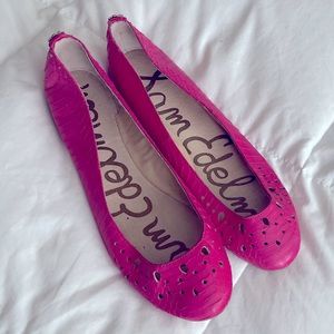 Hot pink flats, NWOT